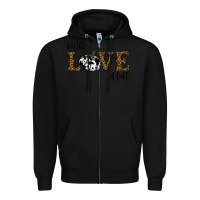 Black for the love of fall Zipper Hoodie - RanaPortraitStore