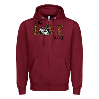 Burgundy for the love of fall Zipper Hoodie - RanaPortraitStore