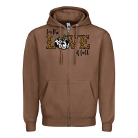 Chestnut for the love of fall Zipper Hoodie - RanaPortraitStore