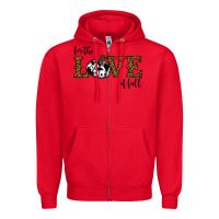 Red for the love of fall Zipper Hoodie - RanaPortraitStore