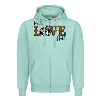 Seafoam for the love of fall Zipper Hoodie - RanaPortraitStore