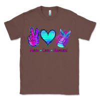 Chestnut Peace Love Mermaid Classic Tee - Jasminsmagicworld