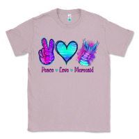 Lilac Peace Love Mermaid Classic Tee - Jasminsmagicworld