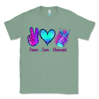 Sage Peace Love Mermaid Classic Tee - Jasminsmagicworld