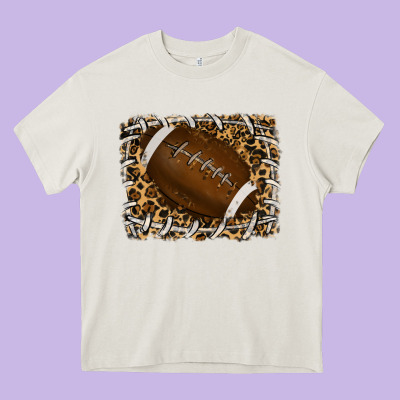 Leopard American Football Backround Heavy Core Tee Designed By Ranaportraitstore
