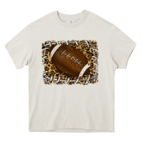 Cream leopard american football backround Heavy Core Tee - RanaPortraitStore