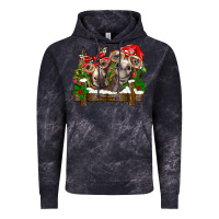 Cloud Black Christmas donkeys Vintage Hoodie - BarkalooDesign