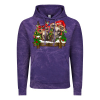 Cloud Purple Christmas donkeys Vintage Hoodie - BarkalooDesign