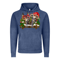 Vintage Denim Christmas donkeys Vintage Hoodie - BarkalooDesign