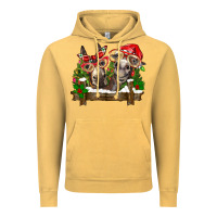 Vintage Mustard Christmas donkeys Vintage Hoodie - BarkalooDesign