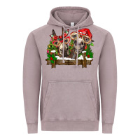 Vintage Zinc Christmas donkeys Vintage Hoodie - BarkalooDesign