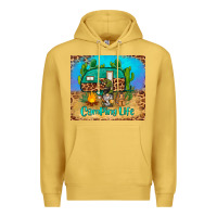 Antique Gold camping life tumbler Premium Hoodie - BarkalooDesign