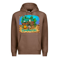 Chestnut camping life tumbler Premium Hoodie - BarkalooDesign