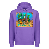 Purple camping life tumbler Premium Hoodie - BarkalooDesign