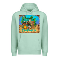 Seafoam camping life tumbler Premium Hoodie - BarkalooDesign