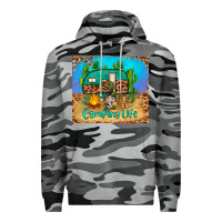 Slate Camo camping life tumbler Premium Hoodie - BarkalooDesign