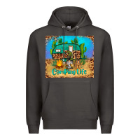 Smoke camping life tumbler Premium Hoodie - BarkalooDesign