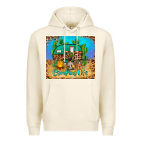Tofu camping life tumbler Premium Hoodie - BarkalooDesign
