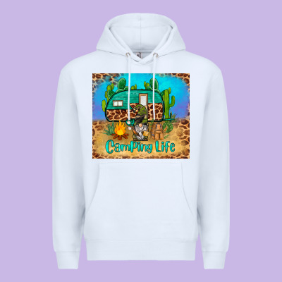 Camping Life Tumbler Premium Hoodie Designed By Barkaloodesign