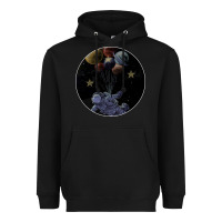 Black Space Travel Heavyweight Hoodie - Bettercallsaul