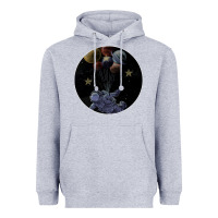 Heather Grey Space Travel Heavyweight Hoodie - Bettercallsaul