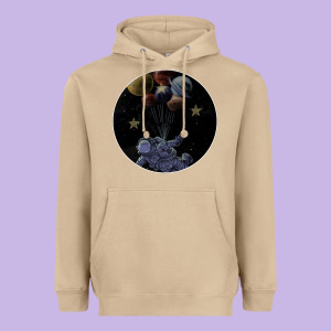 Space Travel Heavyweight Hoodie Designed By Bettercallsaul