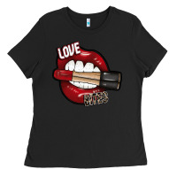 Black Love Bites Ladies Tee - SublimationCraftShop