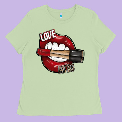Love Bites Ladies Tee Designed By Sublimationcraftshop