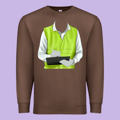 Border Collie Engineer Premium Sweatshirt Designed By Ranaportraitstore