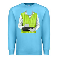 Ocean Blue border collie engineer Premium Sweatshirt - RanaPortraitStore