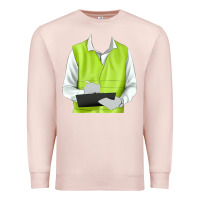 Pale Pink border collie engineer Premium Sweatshirt - RanaPortraitStore