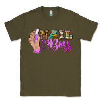 Army Green nail boss Classic Tee - BarkalooDesign