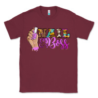 Burgundy nail boss Classic Tee - BarkalooDesign