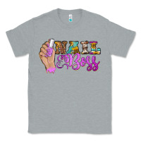 Heather Grey nail boss Classic Tee - BarkalooDesign