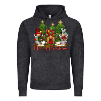 Vintage Black merry christmas gnomies Vintage Hoodie - BarkalooDesign