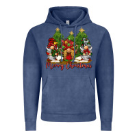 Vintage Denim merry christmas gnomies Vintage Hoodie - BarkalooDesign