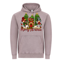 Vintage Zinc merry christmas gnomies Vintage Hoodie - BarkalooDesign