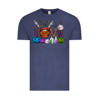 Vintage Denim love  halloween Vintage Tee - CowhideDigitalArt