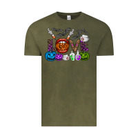 Vintage Olive love  halloween Vintage Tee - CowhideDigitalArt
