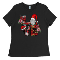 Black Love Gnome Ladies Tee - SublimationCraftShop