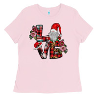 Bubblegum Pink Love Gnome Ladies Tee - SublimationCraftShop