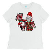 White Love Gnome Ladies Tee - SublimationCraftShop