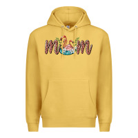 Antique Gold mom flamingo Premium Hoodie - BarkalooDesign