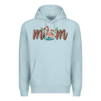 Blue Mist mom flamingo Premium Hoodie - BarkalooDesign
