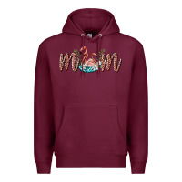 Burgundy mom flamingo Premium Hoodie - BarkalooDesign