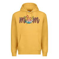 Mustard mom flamingo Premium Hoodie - BarkalooDesign