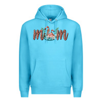 Ocean Blue mom flamingo Premium Hoodie - BarkalooDesign