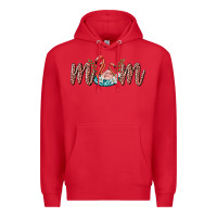 Red mom flamingo Premium Hoodie - BarkalooDesign