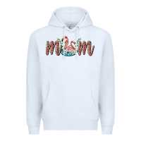 White mom flamingo Premium Hoodie - BarkalooDesign