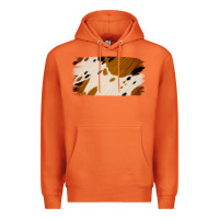 Carrot Cowhide Black and Light Brown Brushstroke Premium Hoodie - Jasminsmagicworld